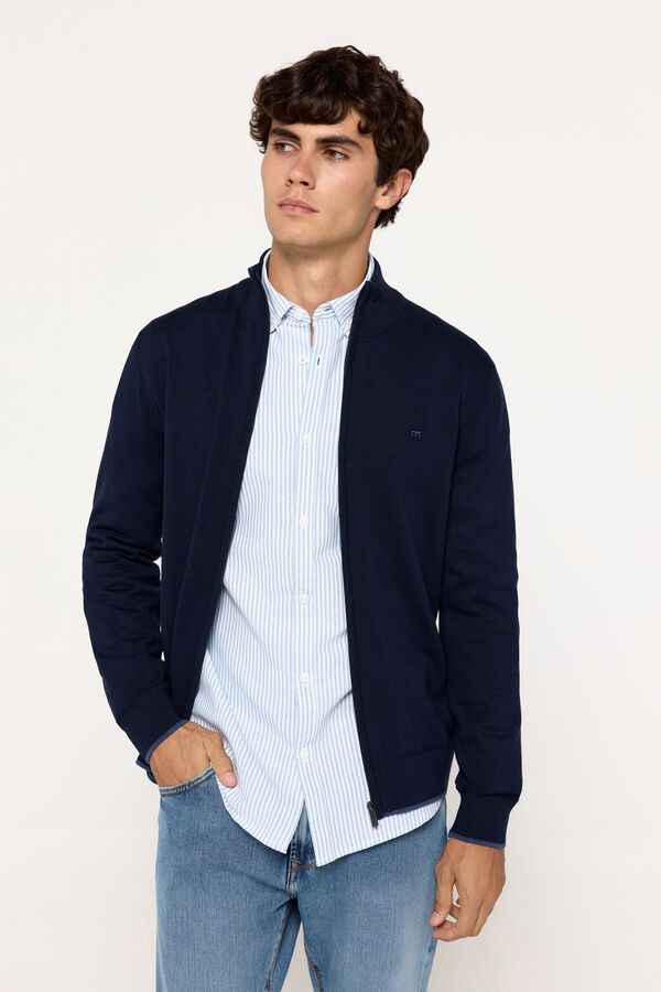 Milano Chaqueta Punto Cremallera Navy