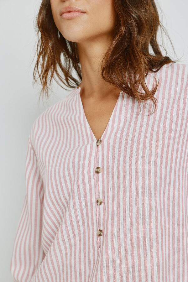 Milano Blusa rayas Rosa