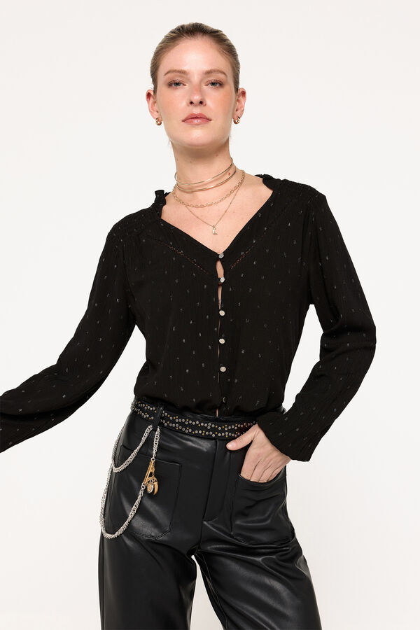 Milano Blusa bambula Negro