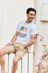 Milano T-shirt de manga curta Branco