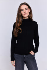 Milano Camisola gola perkins Preto