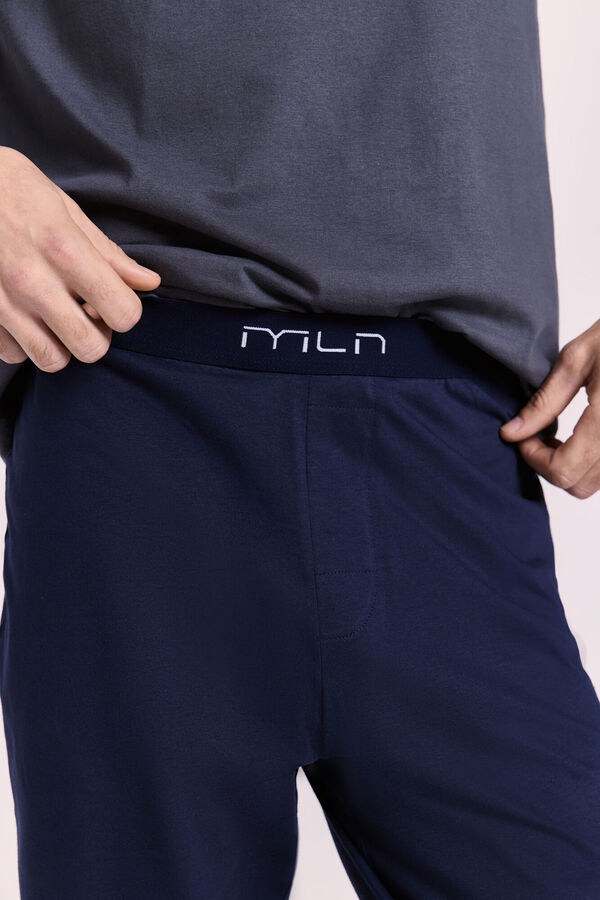 Milano Pijama Big Logo Gris Oscuro
