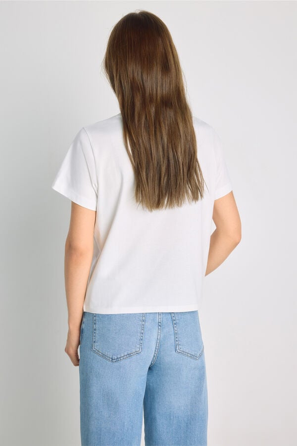 Milano T-shirt estampada de manga curta Branco