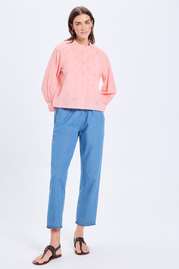 Milano Blusa de batista Rosa