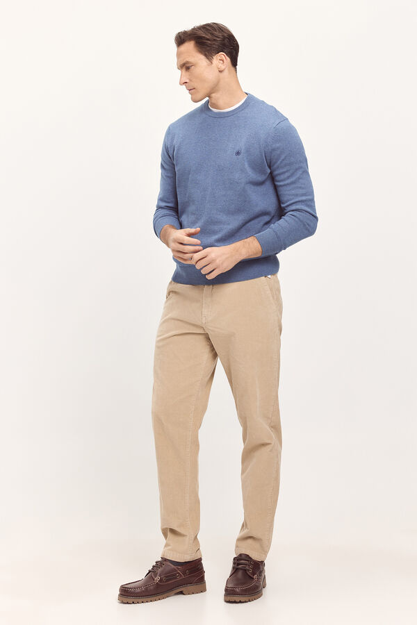 Springfield Camisola com gola box b&aacute;sica Azul