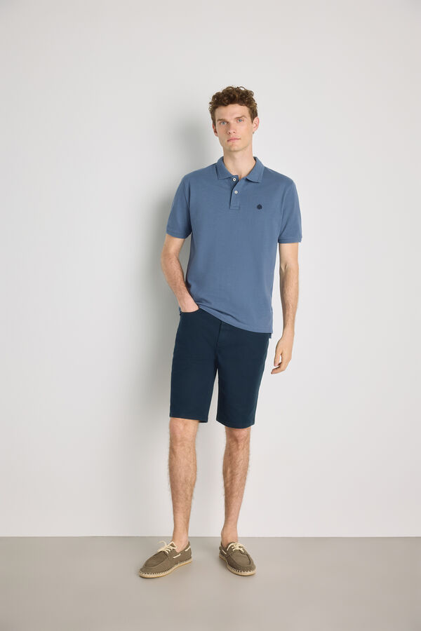 Springfield Polo de manga curta Azul claro