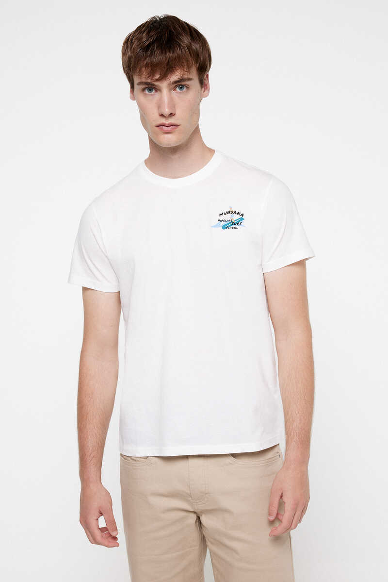 Fifty Outlet Camiseta Algodón Estampada. white