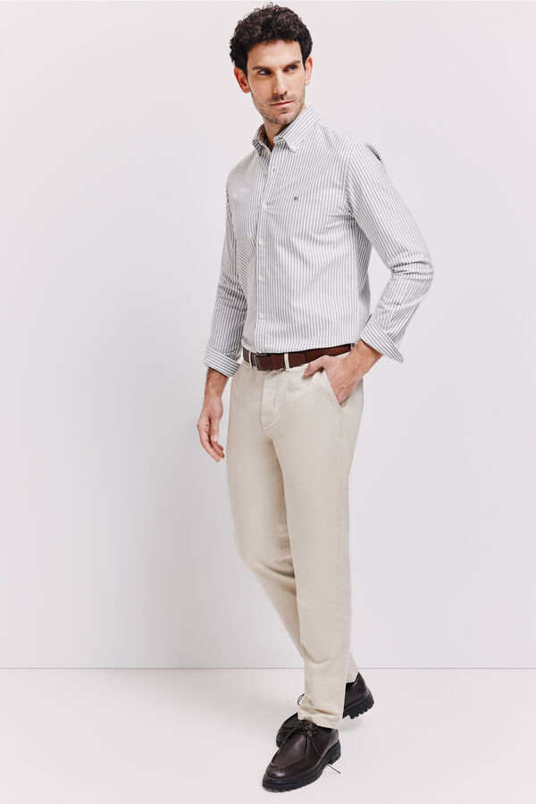 Pedro del Hierro Camisa rayas manga larga Botella