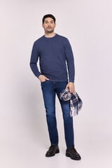 Milano Sweatshirt melange logo Marinho