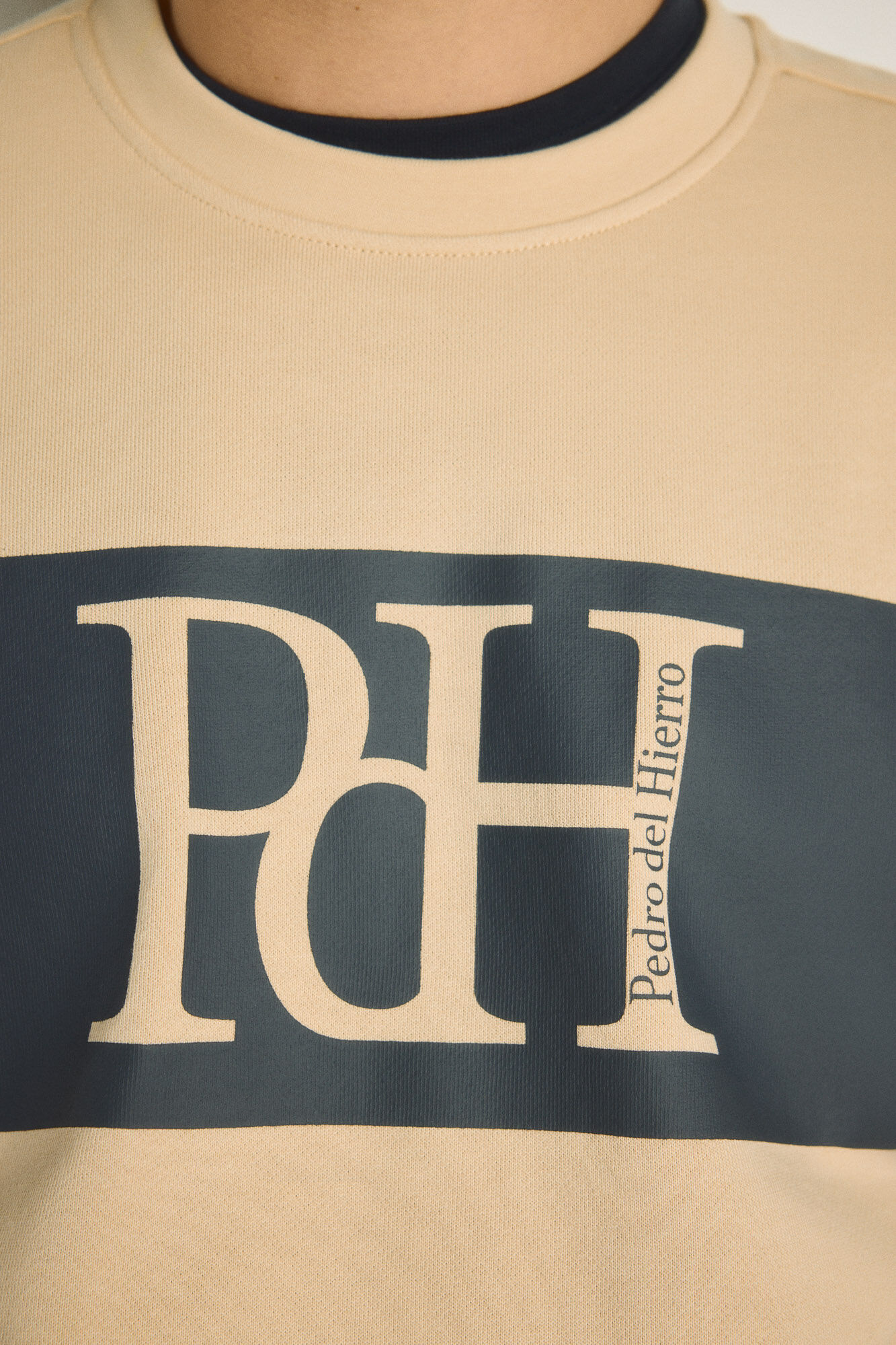 Pedro del Hierro Sudadera cuello redondo con logo