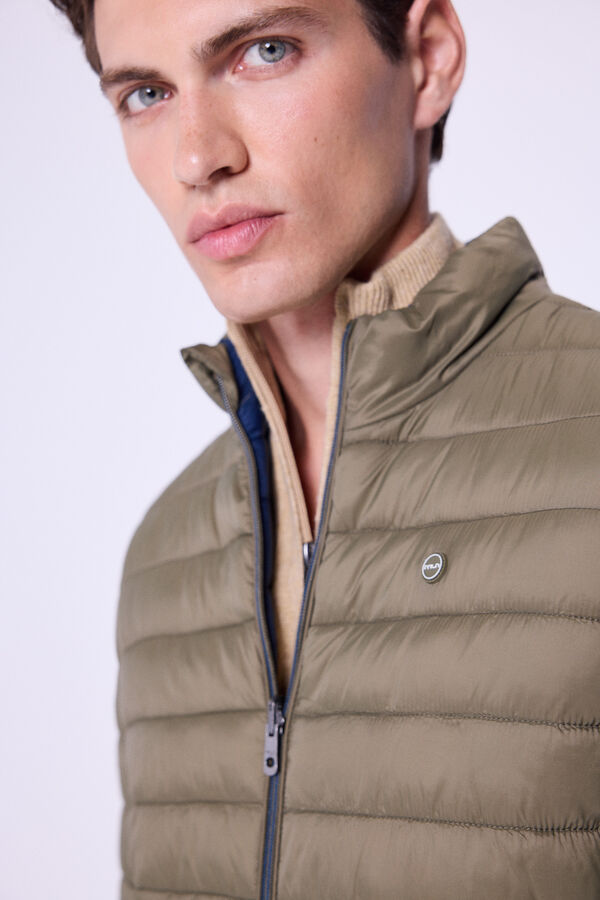 Milano Casaco reversível ultraleve Cáqui escuro