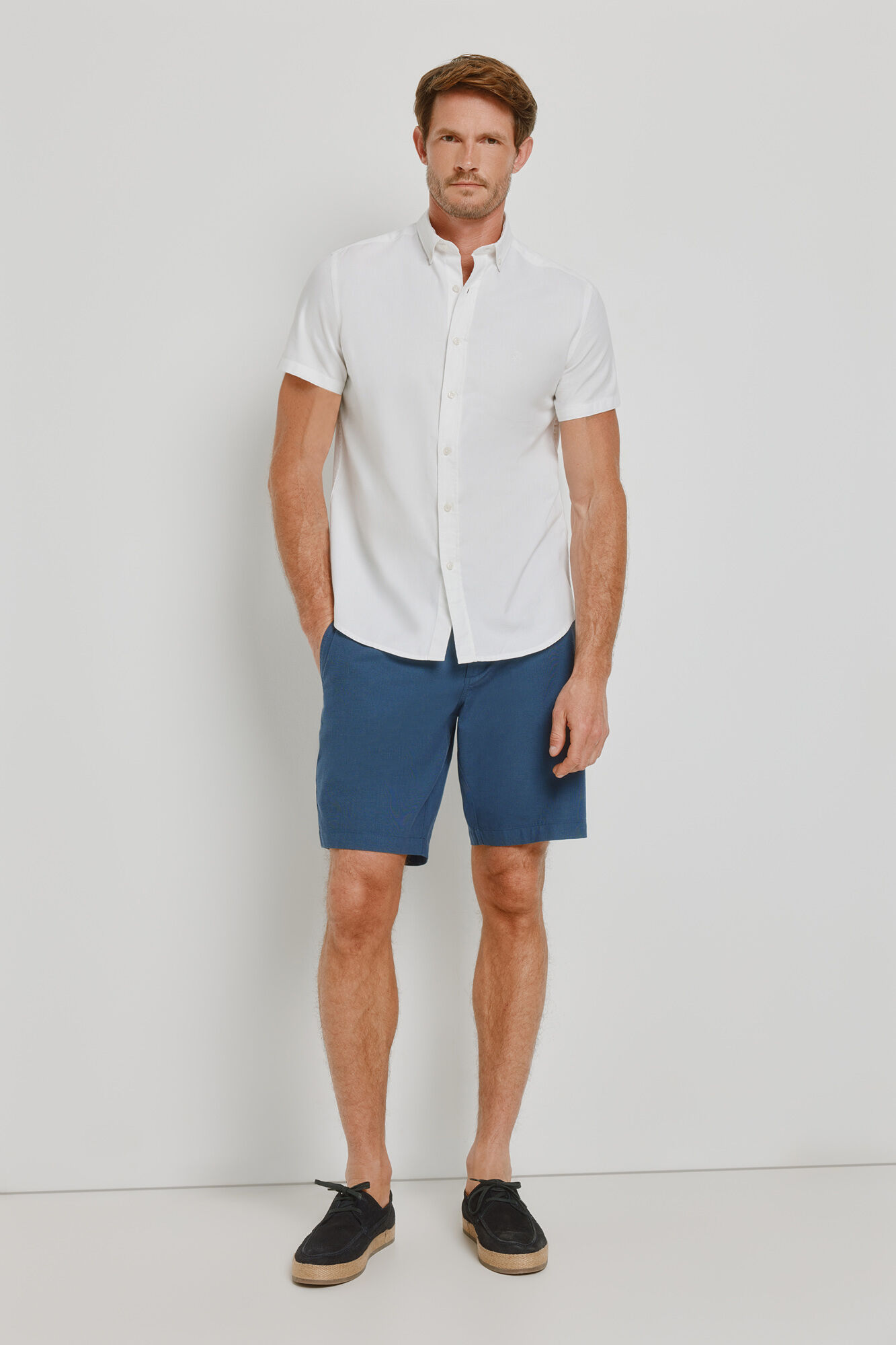 Springfield Camisa lisa de manga curta