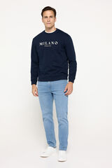 Milano Pantal&oacute;n Denim Slim Azul