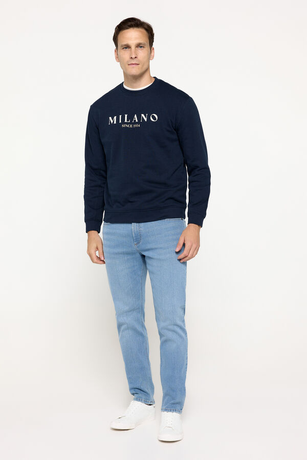 Milano Pantal&oacute;n Denim Slim Azul