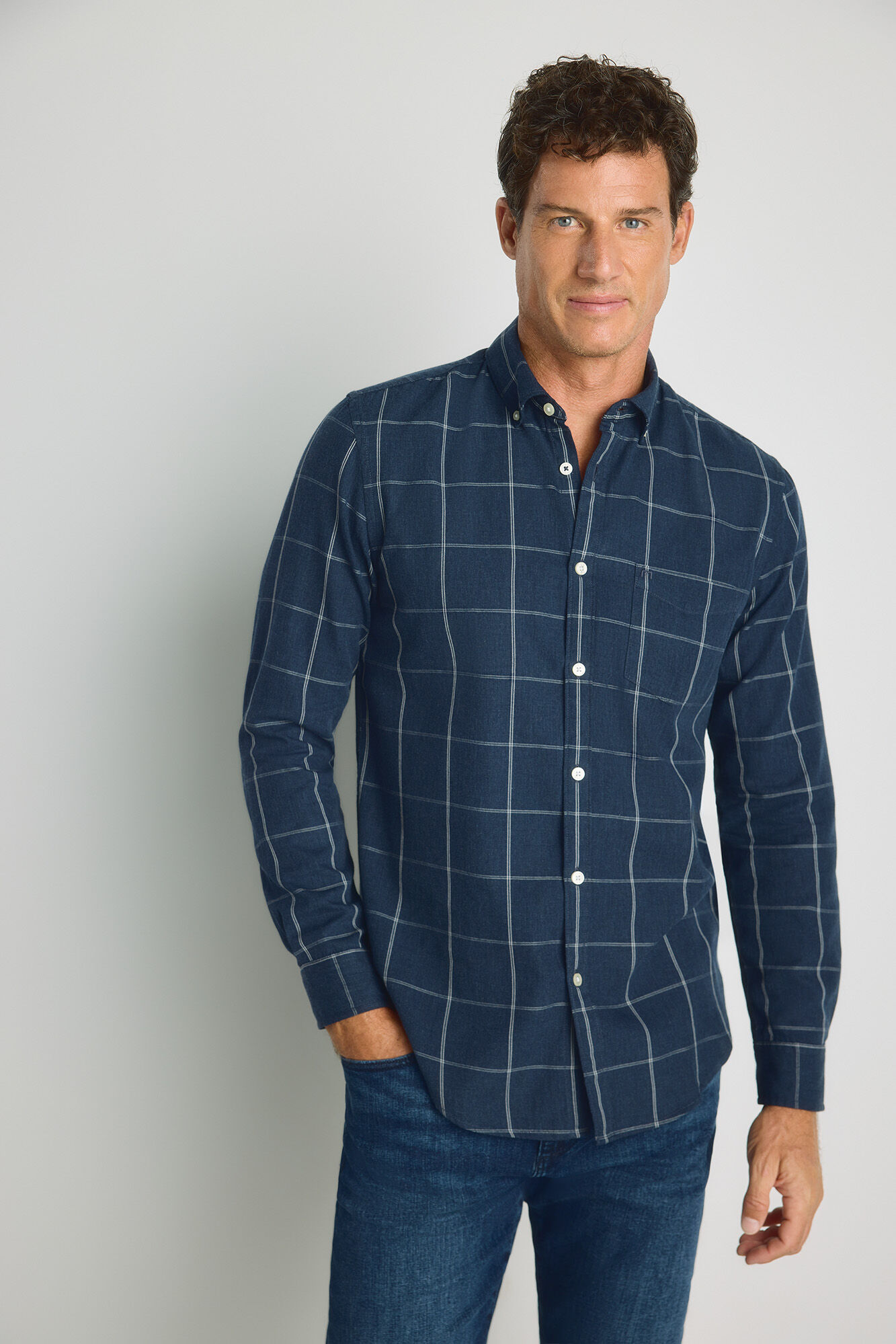 Milano Camisa cuadros manga larga