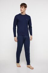 Milano Pijama largo algod&oacute;n Navy
