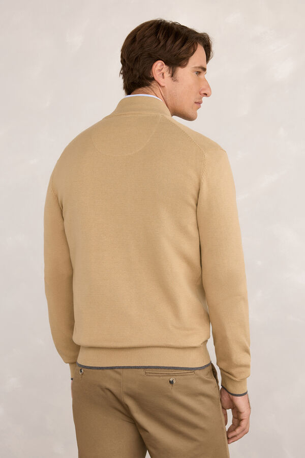 Milano Cardigan canelado Camel
