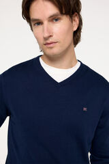 Pedro del Hierro Jersey basico PDH cuello pico Navy
