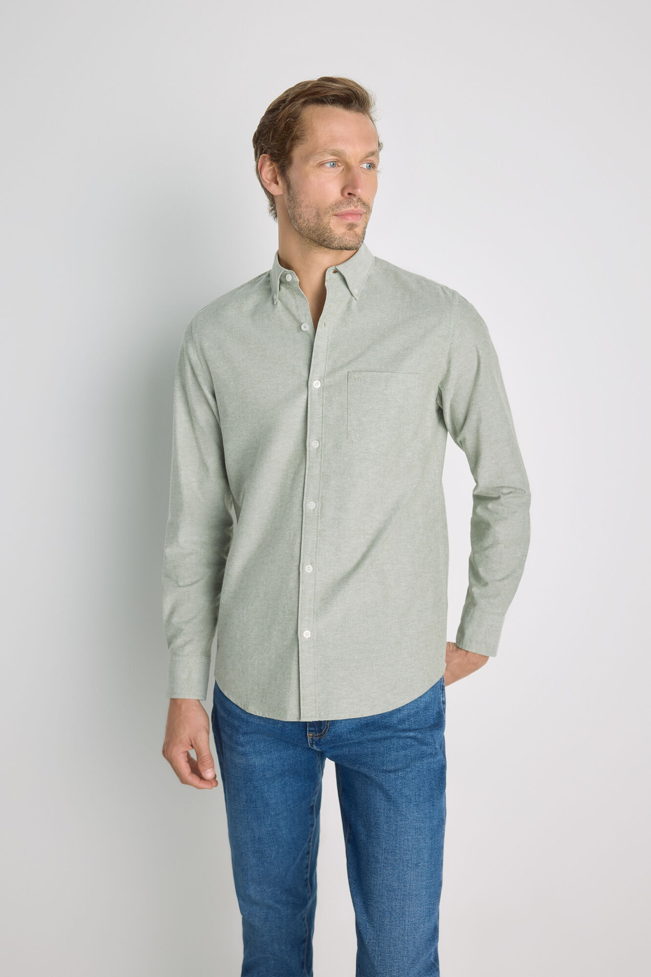 Milano Camisa lisa manga larga