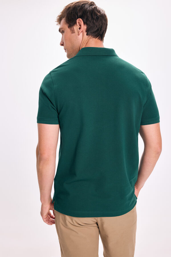 Pedro del Hierro Polo B&aacute;sico PDH Verde escuro