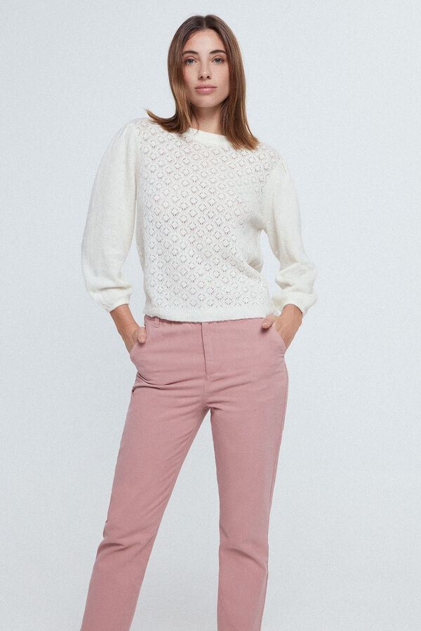 Fifty Outlet Pantalon Confort Color Rosa