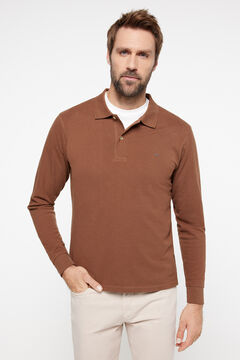 Fifty Outlet Polo Manga Comprida Camel