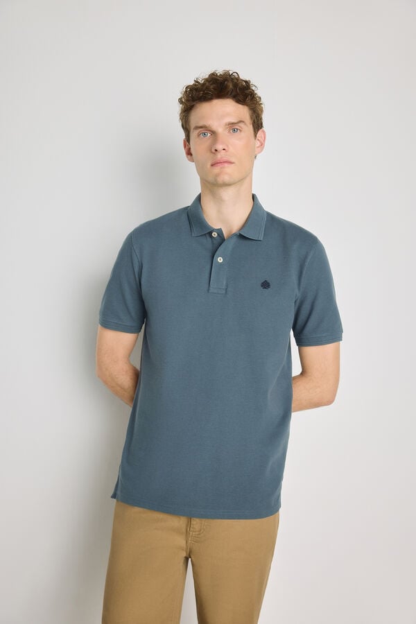 Springfield Polo de manga curta Azul