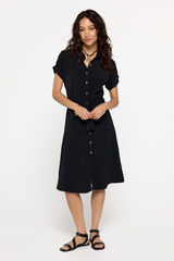 Fifty Outlet Vestido camisero Negro