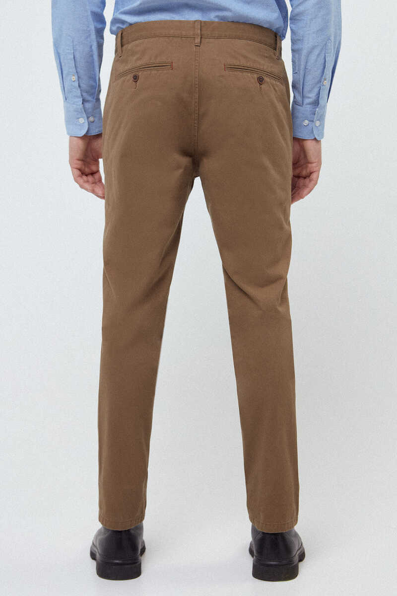 Fifty Outlet Pantalón Chino Liso brown