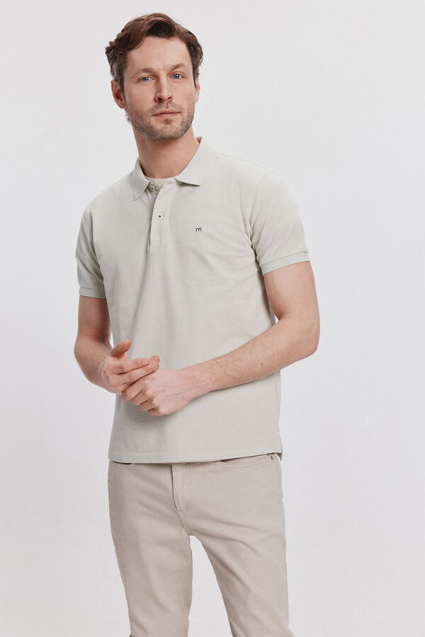 Milano Polo B&aacute;sico Milano Kaki Claro