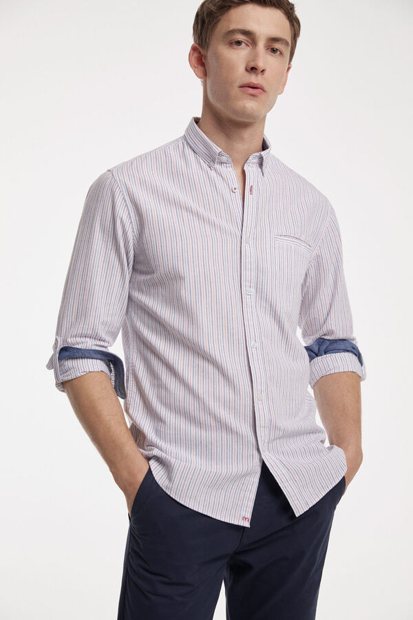 Fifty Outlet Camisa riscas Azul
