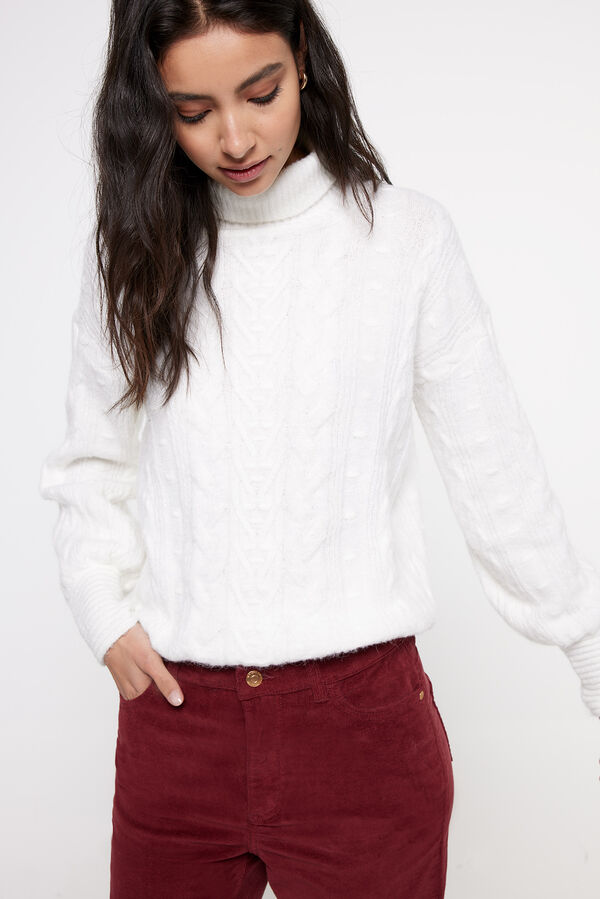 Milano Cal&ccedil;as de bombazina Vermelho