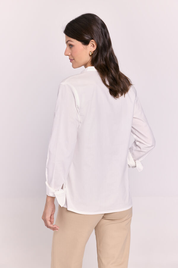 Milano Camisa cuello mao Blanco