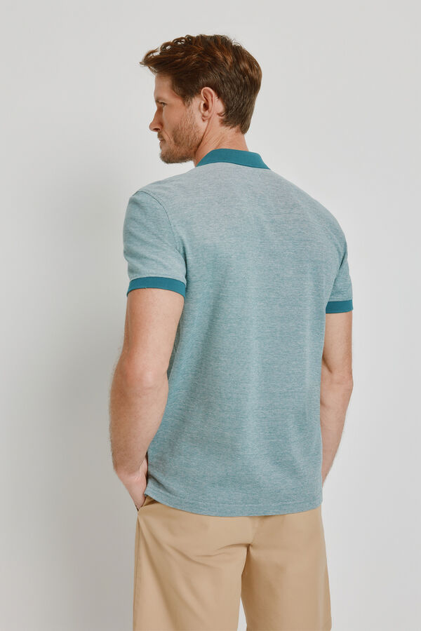Milano Polo de manga curta Azul