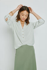Milano Blusa rayas Verde