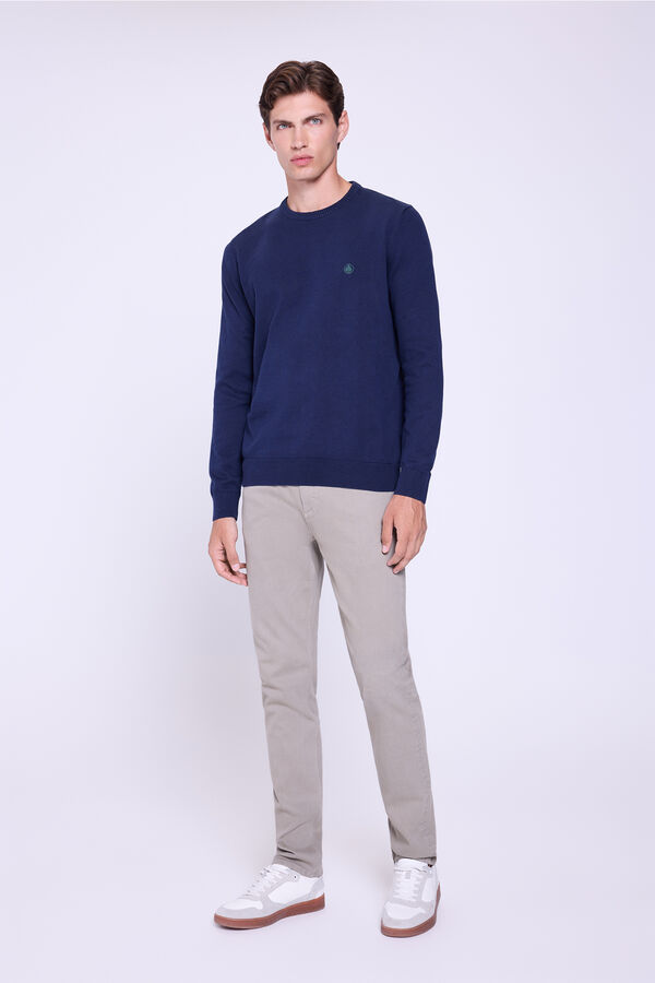 Springfield Jersey Básico Cuello Redondo Navy