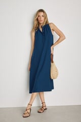 Milano Vestido halter Marinho