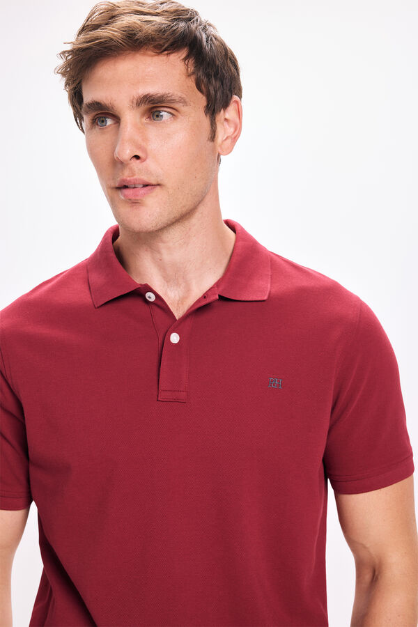 Pedro del Hierro Polo B&aacute;sico PDH Bordeaux