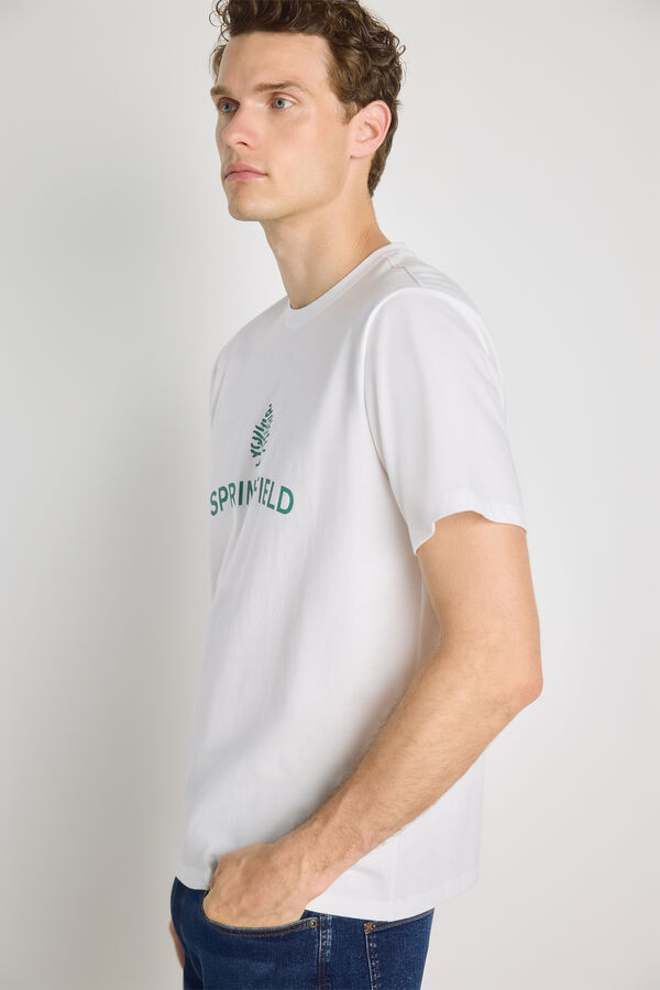 Springfield T-shirt de manga curta Branco