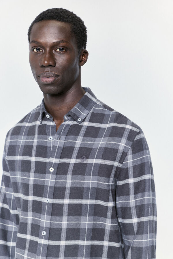 Springfield Camisa cuadros relaxed fit Marengo