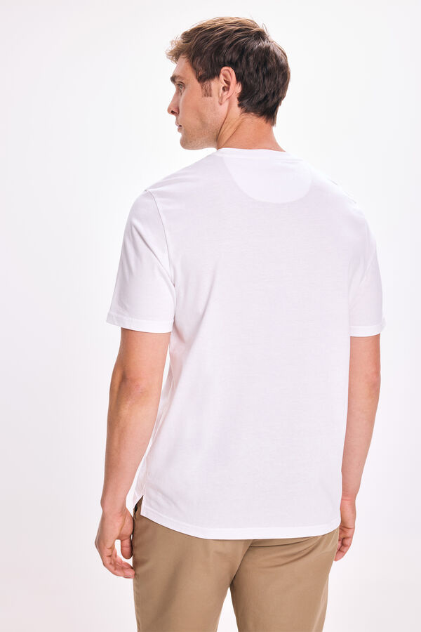 Pedro del Hierro T-shirt B&aacute;sica PDH Branco