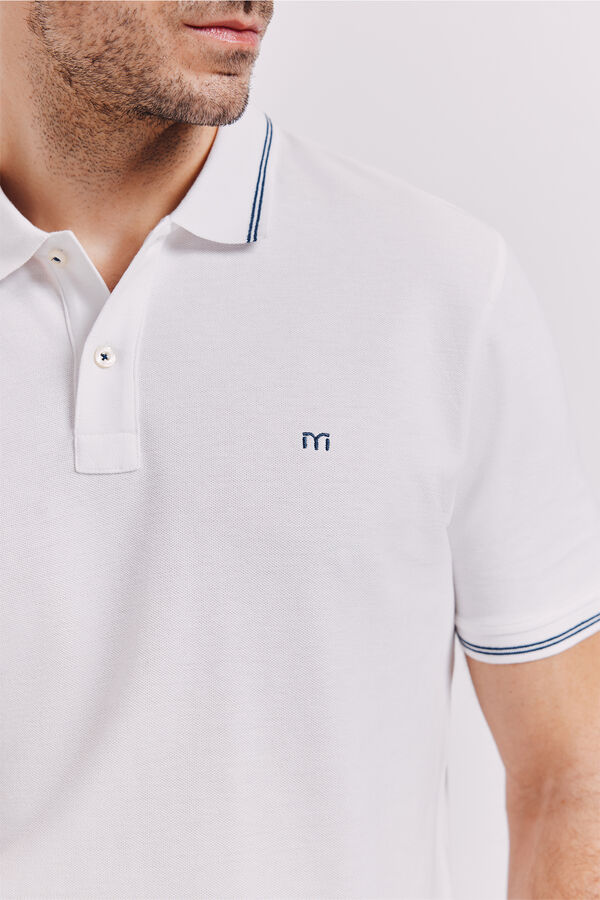 Milano Polo manga curta Branco