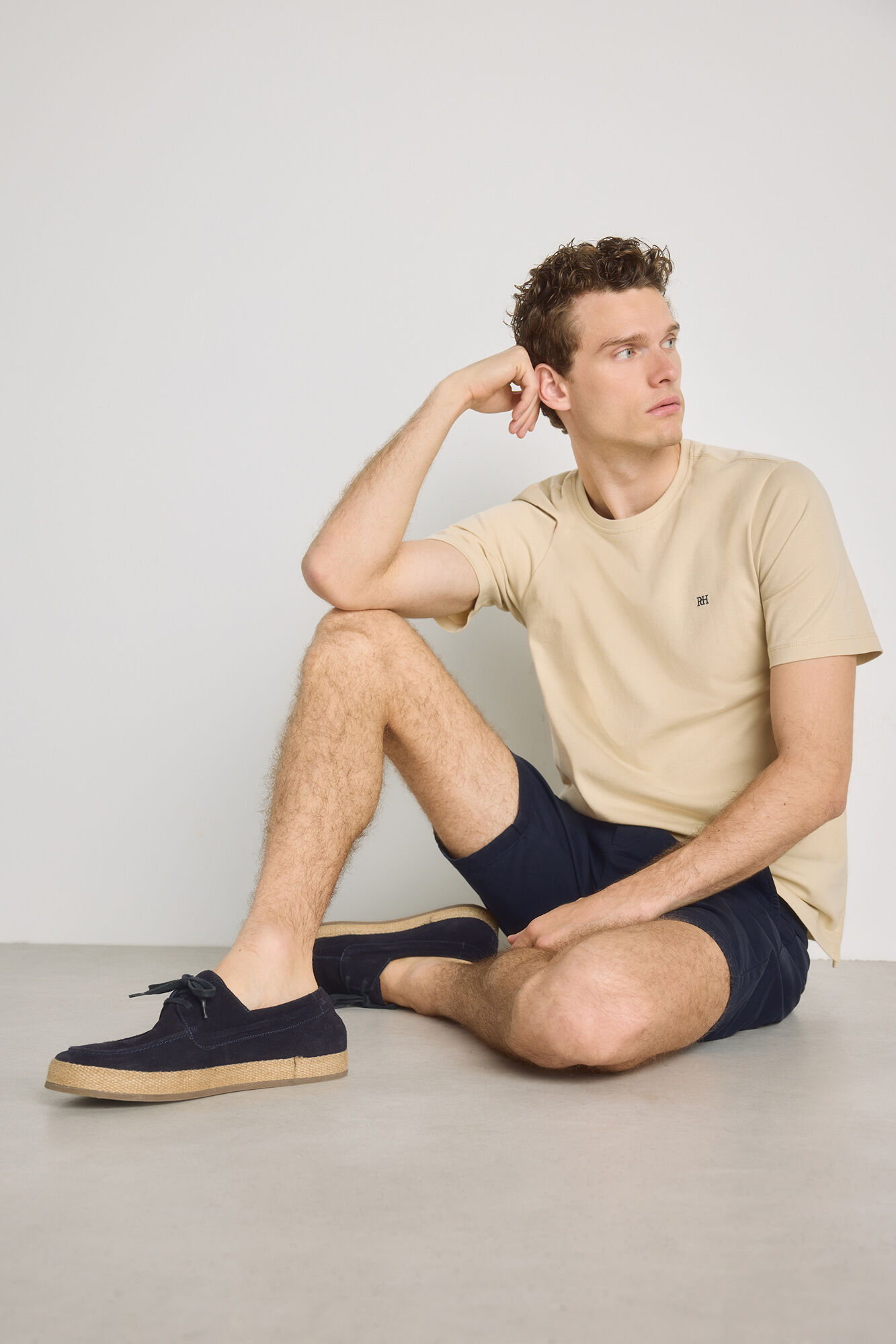 Pedro del Hierro T-shirt b&aacute;sica com logo bordado