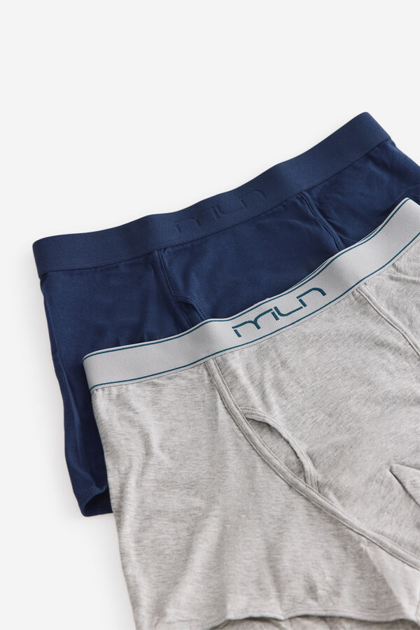 Milano Pack boxer liso Gris Claro