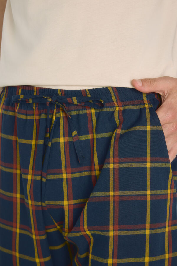 Milano Pijama punto y tela Beige