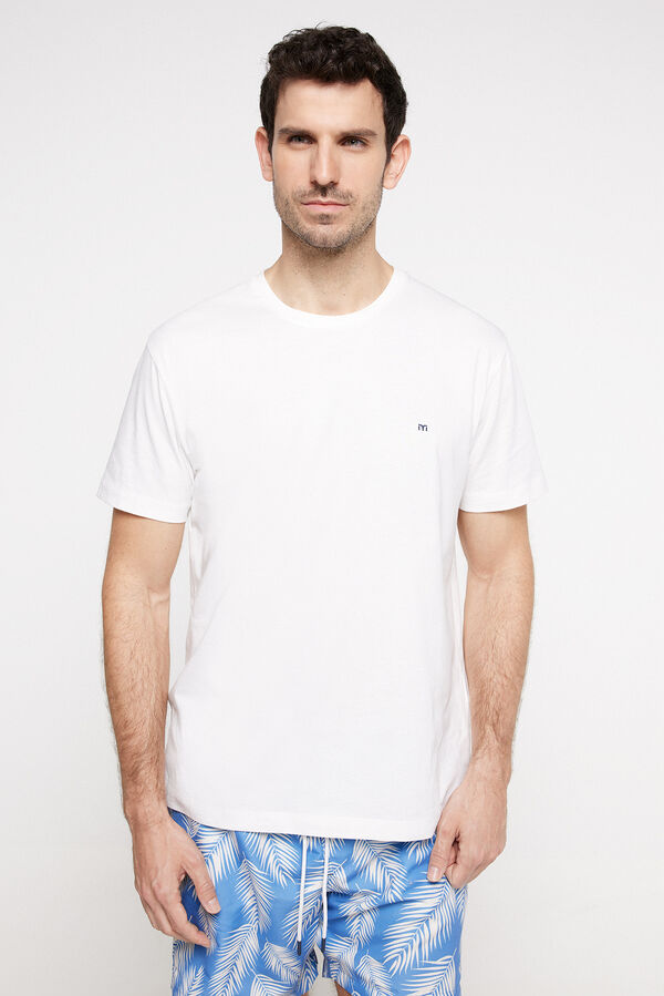 Fifty Outlet T-shirt básica de manga curta Branco