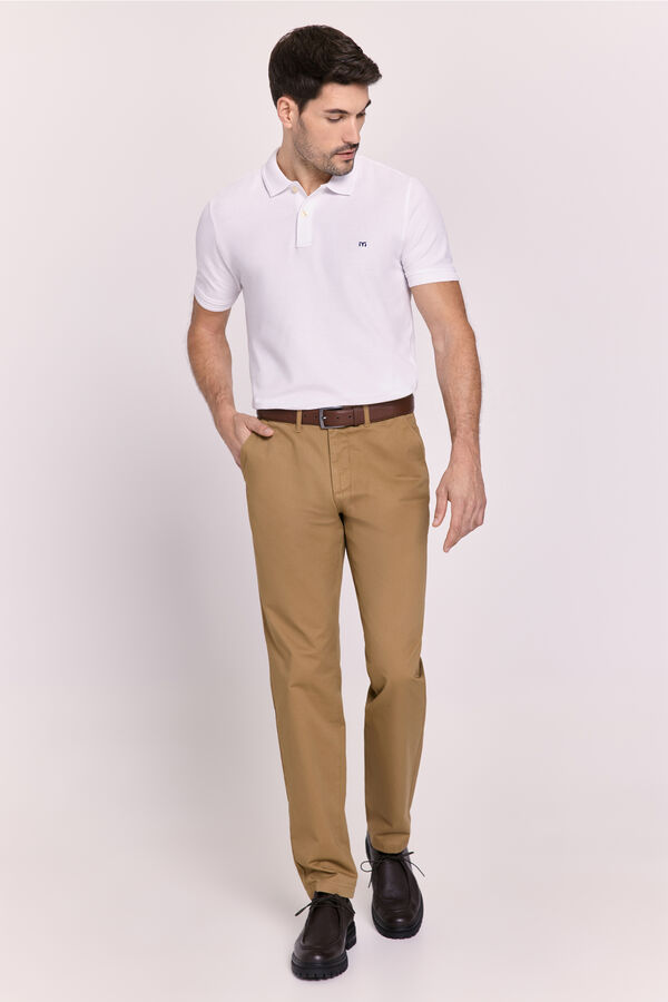 Milano Pantalón chino regular fit Marrón