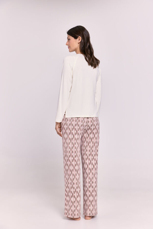 Milano Pijama estampado Bege