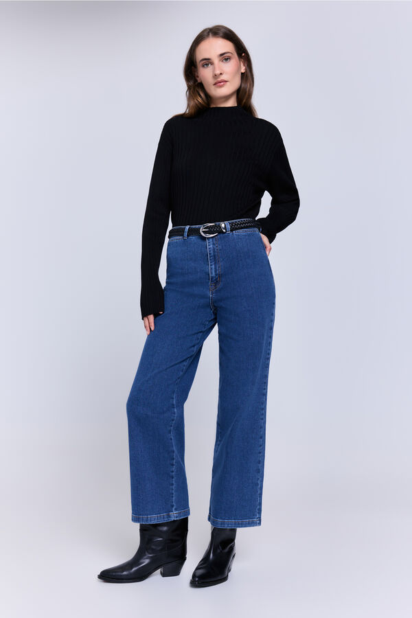Milano Pantalón denim ancho Azul