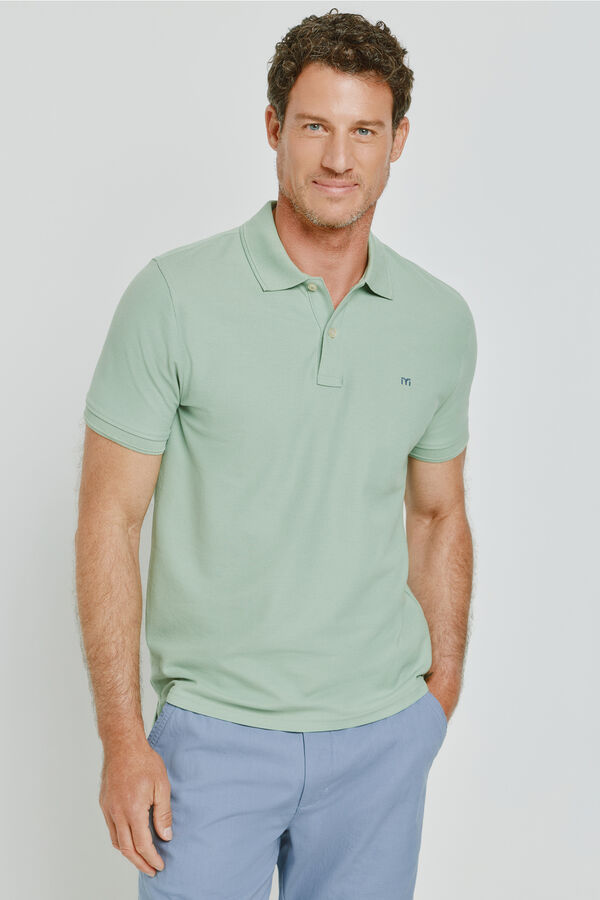 Milano Polo manga curta Verde